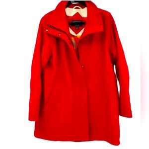 NEW Pendleton 78% Wool Red Peacoat, Medium